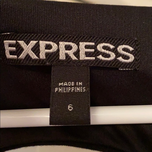 Express Black & White Color-Block Bandage Dress - Picture 5 of 6